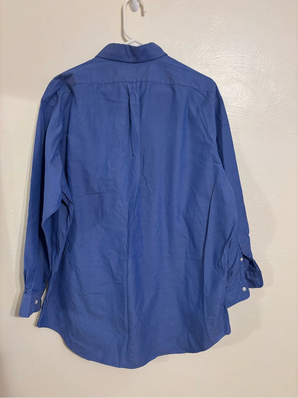 Ralph Lauren Yarmouth 17 33 Blue Oxford Button Down Shirt XL - Picture 7 of 7
